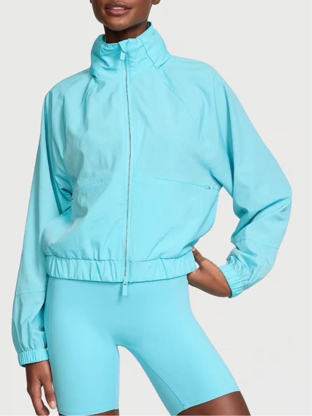 VSX Aqua Blue Lightweight Bomber Jacket